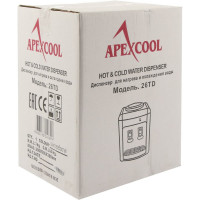 Кулер для воды APEXCOOL 26 TD серебристый 3540699