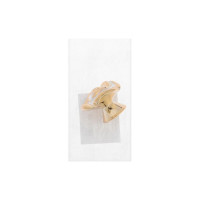 Ручка кнопка CAPPIO Rose 01 белая с золотым 4647190