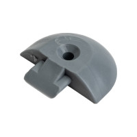 Пластиковая заглушка РОМЕК для такелажной алюминиевой рейки 4680091063038