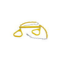 Пластиковая качель трапеция с кольцами MoyDvor желтая SAC000122Y