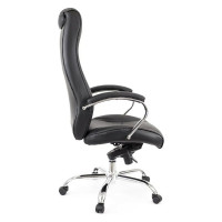 Кресло Everprof King M кожа черный EC-370 Leather Black