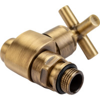 Прямой вентиль SR Rubinetterie серия "Prestige & Minimal" крест, 1/2", цвет бронза 0376-1500Z000