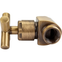 Прямой вентиль SR Rubinetterie серия "Prestige & Minimal" крест, 1/2", цвет бронза 0376-1500Z000