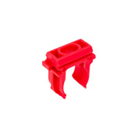Крепеж-клипса для трубы TDM ELECTRIC ПНД 16 мм, красная, 10 шт. SQ0405-0141