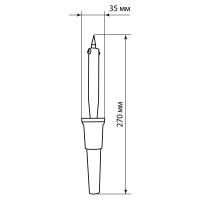 Паяльник TDM ELECTRIC ПЭК-42, 42 Вт, 230В, керам. ТЭН, прорезин. ручка, Алмаз SQ1025-0701