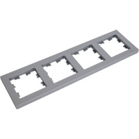 4-ая рамка Systeme Electric AtlasDesign Сталь, универсальная SE ATN000904