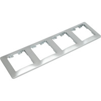 4-ая рамка Systeme Electric Glossa Алюминий, вертикальная SE GSL000308