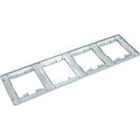 4-ая рамка Systeme Electric Glossa Алюминий, вертикальная SE GSL000308