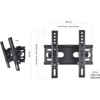 Наклонный подвес для телевизоров Harper TVT-4230 H00003090