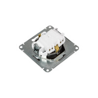 Розетка Systeme Electric AtlasDesign Сталь с/з со шторками, 16А, механизм SE ATN000945