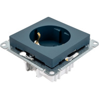 Розетка Systeme Electric AtlasDesign Изумруд с/з, 16А, механизм SE ATN000843