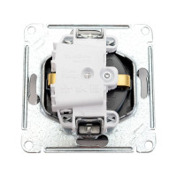 Розетка Systeme Electric AtlasDesign Изумруд с/з, 16А, механизм SE ATN000843