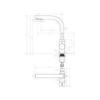 Смеситель для кухни Paulmark ESSEN, бронза Es213011-BR