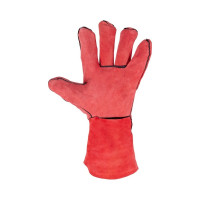 Спилковые краги FOXWELD красные 6324