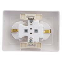Розетка Systeme Electric Blanca внутр Бел 2-ая с/з со шторками, 16А, 250В SE BLNRS001121