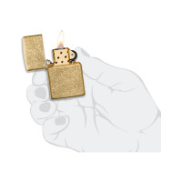 Зажигалка Zippo Classic с покрытием Tumbled Brass 49477
