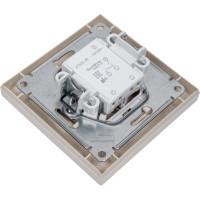2-клавишный выключатель Systeme Electric AtlasDesign Бежевый сх.5, 10АХ, в сборе SE ATN000252