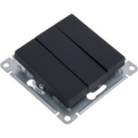 3-клавишный выключатель Systeme Electric AtlasDesign Карбон сх.1+1+1, 10АХ, механизм SE ATN001031