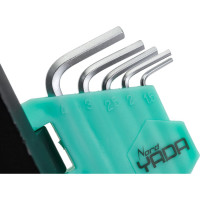 Набор удлиненных шестигранных ключей Nord-Yada с шаром 9 предметов 1.5, 2, 2.5, 3, 4, 5, 6, 8, 10 мм ТМ Nord YADA 907657