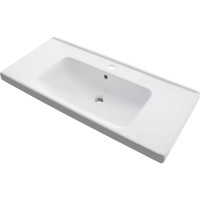 Тумба подвесная Sanstar Arista 100 с раковиной Гармония 100 (комплект) для ванной комнаты, белая 181.1-1.5.1.К