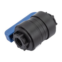 Компрессионный шаровой кран VALFEX ПНД ВН/ВН резьба разборный 1/2"-1/2"Ду20 1210120012012