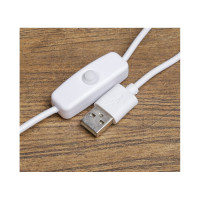 Настольный светильник RISALUX на прищепке "Офисный белый" 24LED USB 11х7,5х60,5 см 3726740