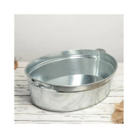 Овальный оцинкованный таз РемоКолор 23л 62-1-024