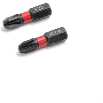 Бита ударная Дело Техники 1/4", PZ3 × 25 мм, 2шт. 793802