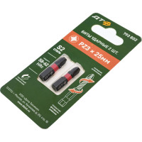 Бита ударная Дело Техники 1/4", PZ3 × 25 мм, 2шт. 793802