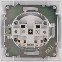 Розетка TDM ELECTRIC 2П 10А 250В серебристый металлик Лама SQ1815-0222
