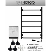 Полотенцесушитель INDIGO Roof Lux без полки (electro) 80/50 таймер, скрытый монтаж, универсальное подключение R/L LCRLE80-50BRRt