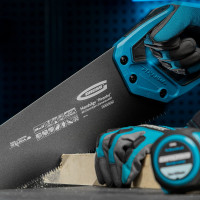 Ножовка по дереву GROSS PIRANHA, 500 мм, 7 TPI, 3D-зуб, тефл. покрытие, 2-х комп. рукоятка 24115