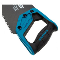 Ножовка по дереву GROSS PIRANHA, 500 мм, 7 TPI, 3D-зуб, тефл. покрытие, 2-х комп. рукоятка 24115