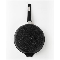 Сковорода мечта АП Гранит black 22 см, со съемной ручкой и стеклянной крышкой с022802