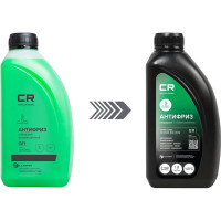 Антифриз CARVILLE RACING CR зеленый, гибридный флуор, до -40С, G11, готовый, 1 л/1.07 кг L2018104