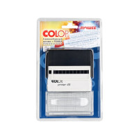 Самонаборный штамп Colop Printer 7 строк без рамки, 5 строк с рамкой, 2 кассы 45N SET- F чер