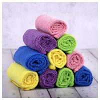 Салфетка из микрофибры LAIMA HOME MULTI COLOUR ECONOMY PACK 10 30x30 см, комплект 10 шт. 607794