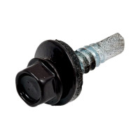 Кровельный саморез КРЕП-КОМП 5,5x25, RAL8019, серо-коричневый, 250 шт. ск55258019кф