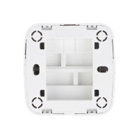 Выключатель белый 1-клавишный открытой установки с подсветкой TDM ELECTRIC IP20 10А, серия "Дача" Народная SQ1824-0005