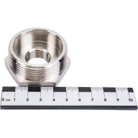 Футорка резьбовая латунная никелированная DOUBLE-LIN Н/В 1.1/2" x 1/2" LL6033 (1 1/2"x1/2")