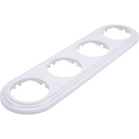 4-постовая рамка LK Studio круглая, белая, LK Vintage-Classic 889404-1