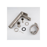 Смеситель для умывальника Gappo 35к G1099-22 нержавеющая сталь, высокий, литой, сатин 549416