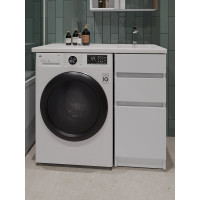 Напольная тумба с правой раковиной под стиральную машину ORANGE OPTIMA OP-40TUW+RAR