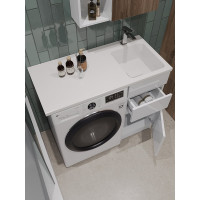 Напольная тумба с правой раковиной под стиральную машину ORANGE OPTIMA OP-40TUW+RAR