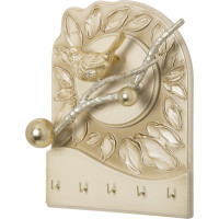 Настенная ключница BOGACHO Птичка Терра Бранч бежевого цвета 73001/кремовый