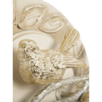 Настенная ключница BOGACHO Птичка Терра Бранч бежевого цвета 73001/кремовый