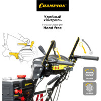 Снегоуборщик бензиновый самоходный CHAMPION ST762E