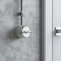 Одноклавишный переключатель WERKEL W5812054/ Vintage (серебро матовый/хром) a055916