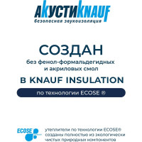 Звукоизоляция Knauf Insulation АкустиКНАУФ СЛИМ (27x600x920 мм; 11 кв. м; 20 плит в упаковке) 666310