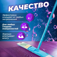 Сменная насадка для швабры PERFECTO LINEA Solid из микрофибры 44-532022